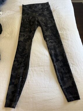 lululemon athletica Black & Charcoal Camouflage Leggings